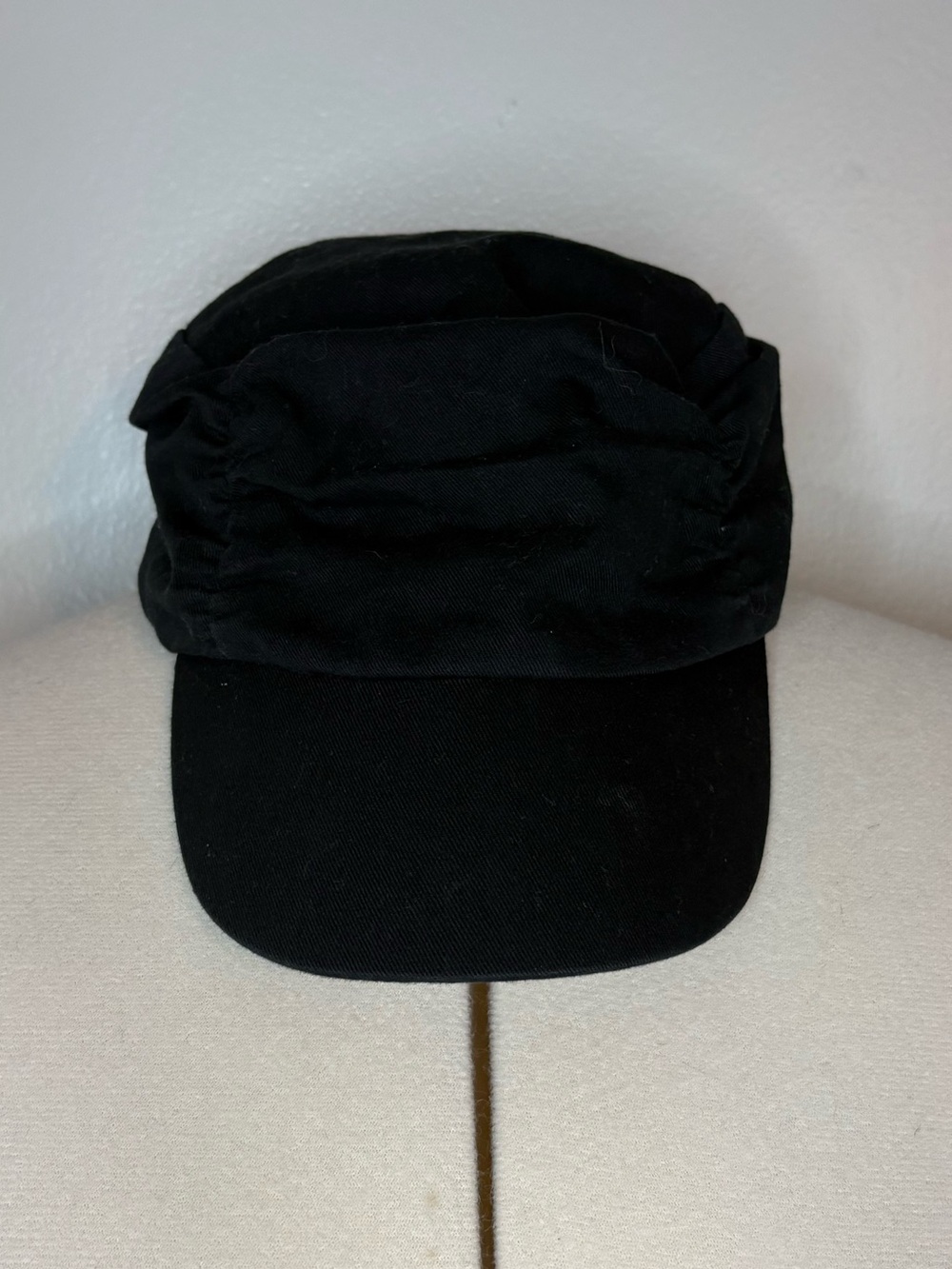 Black Cadet Cap - Classic Military Style Hat
